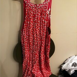 Coral Floral Sleeveless Romper